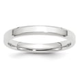 thumbnail image 1 of Auriga Fine Jewelry 14K White Gold 3mm Beveled Edge Women's Wedding Band Size- 13, 1 of 6
