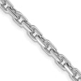 thumbnail image 1 of Auriga Fine Jewelry 14K White Gold 4.2mm Fancy Link Chain Necklace 24inch for Women, 1 of 4