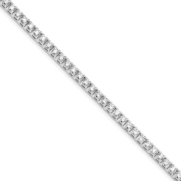 Auriga Fine Jewelry 14K White Gold 9.00ctw. Colorless Moissanite 4 Prong Tennis Bracelet 7inch for Women