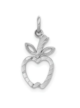 Gold Apple Necklace Pendant
