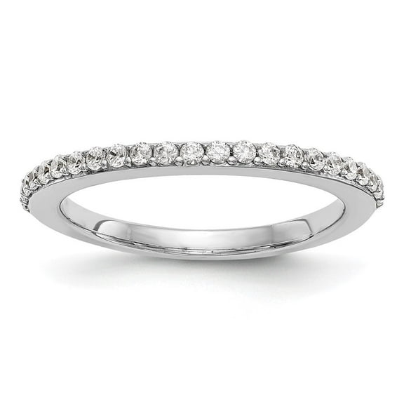 Auriga Fine Jewelry 14K White Gold Lab Grown Diamond Band for Women Size 7 (0.28ct, Color- D-E, Clarity- VS/SI)