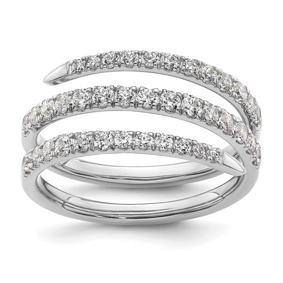 Auriga Fine Jewelry 14K White Gold Lab Grown Diamond Band for Women Size 7 (Carat: 0.8cttw, Clarity: SI2, Color: GH)