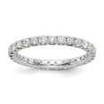thumbnail image 1 of Auriga Fine Jewelry 14K White Gold Lab Grown Diamond Eternity Band Size 4 for Women (Clarity : VS/SI, Color : FGH), 1 of 4