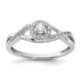 thumbnail image 1 of Auriga Fine Jewelry 14K White Gold Lab Grown Diamond Halo Engagement Ring for Women Size 7 (Carat: 0.29cttw, Clarity: SI2, Color: GH), 1 of 4