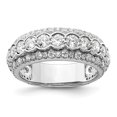 thumbnail image 1 of Auriga Fine Jewelry 14K White Gold Lab Grown Diamond Ring for Women Size 7 (Carat: 2 Carat, Clarity: SI2, Color: GH), 1 of 4