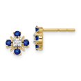 thumbnail image 1 of Auriga Fine Jewelry 14K White Gold Lab Grown Diamond Twist Stud Earrings for Women (L- 0.22 inch, W- 0.22 inch), 1 of 4