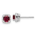 thumbnail image 1 of Auriga Fine Jewelry 14K White Gold Lab Grown Diamond VS/GH FWC Pearl Stud Earrings for Women (L- 0.5 inch, W- 0.44 inch), 1 of 5