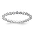 thumbnail image 1 of Auriga Fine Jewelry 14K White Gold Lab Grown Diamond VS/SI DEF Eternity Band for Women Size 8, 1 of 6