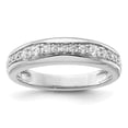 thumbnail image 1 of Auriga Fine Jewelry 14K White Gold Lab Grown Diamond Wedding Band for Women Size 7 (Carat: 0.41cttw, Clarity: SI2, Color: GH), 1 of 4