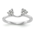 thumbnail image 1 of Auriga Fine Jewelry 14K White Gold Lab Grown Diamond Wrap Ring Size 7 for Women (Clarity : VS/SI, Color : FGH), 1 of 5