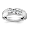 thumbnail image 1 of Auriga Fine Jewelry 14K White Gold Men's 5-Stone and Diamond Ring Size 10 (Carat: 0.25cttw, Clarity: I1, Color: GH), 1 of 5