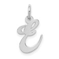 thumbnail image 1 of Auriga Fine Jewelry 14K White Gold Script Letter E Pendant for Women, 1 of 6