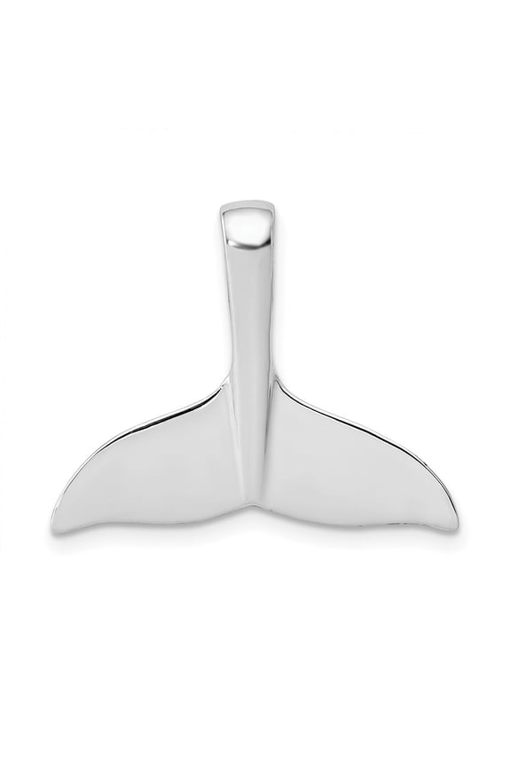 Fine Jewelry 14K White Gold Whale Tail Slide for Women