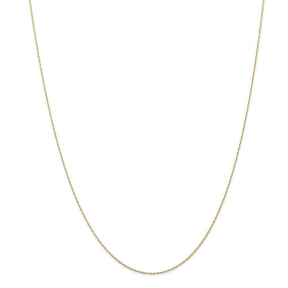 Auriga Fine Jewelry 14K Yellow Gold 0.5mm Rope Chain Necklace 24inch for Women