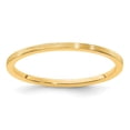 thumbnail image 1 of Auriga Fine Jewelry 14K Yellow Gold 1.2mm Flat Satin Women's Stackable Band Size 9.5, 1 of 6