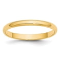 thumbnail image 1 of Auriga Fine Jewelry 14K Yellow Gold 2.5mm Lightweight Half Round Wedding Band for Women Size 7.5, 1 of 5