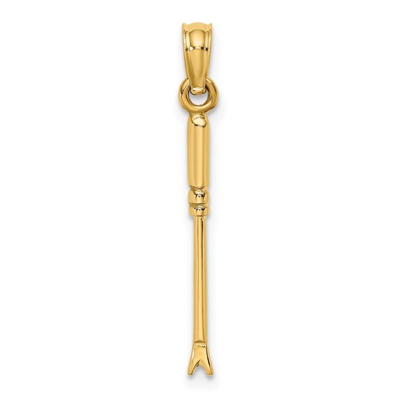 Auriga Fine Jewelry 14K Yellow Gold 3-D Weeding Garden Tool Charm for Women