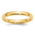 thumbnail image 1 of Auriga Fine Jewelry 14K Yellow Gold 3mm Standard Weight Comfort Fit Wedding Band for Women Size 9, 1 of 6