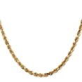 thumbnail image 1 of Auriga Fine Jewelry 14K Yellow Gold 4 mm Diamond-cut Lightweight Rope Chain Necklace for Women 18K", 1 of 4