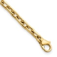thumbnail image 1 of Auriga Fine Jewelry 14K Yellow Gold 5mm Solid Oval Link 8 inch Bracelet for Women, 1 of 6