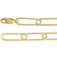 thumbnail image 1 of Auriga Fine Jewelry 14K Yellow Gold 6.2 mm Paperclip-Style Chain Necklace for Women 18", 1 of 4