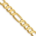 thumbnail image 1 of Auriga Fine Jewelry 14K Yellow Gold 6.75 mm Concave Open Figaro Chain Necklace for Men 22", 1 of 4