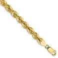 thumbnail image 1 of Auriga Fine Jewelry 14K Yellow Gold 6mm Regular Rope Chain Bracelet 8 inch for Women, 1 of 6