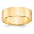 thumbnail image 1 of Auriga Fine Jewelry 14K Yellow Gold 7mm Lightweight Flat Wedding Band for Men Size 12, 1 of 5