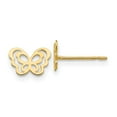 thumbnail image 1 of Auriga Fine Jewelry 14K Yellow Gold Butterfly Stud Earrings for Women, 1 of 6