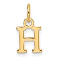 thumbnail image 1 of Auriga Fine Jewelry 14K Yellow Gold Cut-out Letter H Initial Pendant for Women (L - 15.2mm), 1 of 5