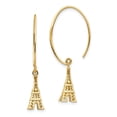thumbnail image 1 of Auriga Fine Jewelry 14K Yellow Gold Eiffel Tower Dangle Earrings for Women, 1 of 3