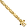 thumbnail image 1 of Auriga Fine Jewelry 14K Yellow Gold Fancy Link with Black Onyx Bracelet 8inch for Women, 1 of 6