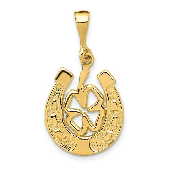 Auriga Fine Jewelry 14K Yellow Gold Good Luck Clover Pendant for Women
