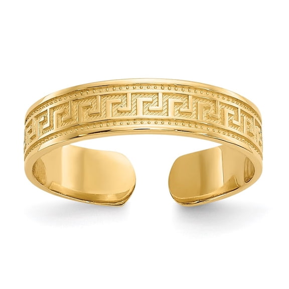 Auriga Fine Jewelry 14K Yellow Gold Greek Key Toe Ring