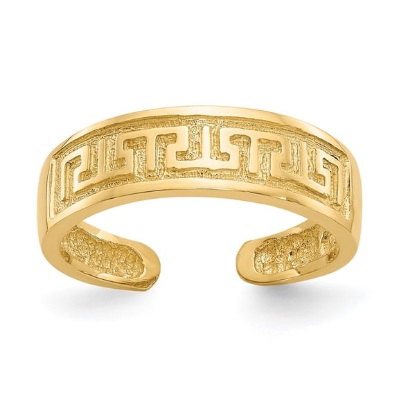 Auriga Fine Jewelry 14K Yellow Gold Greek Key Toe Ring