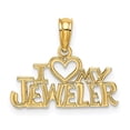 thumbnail image 1 of Auriga Fine Jewelry 14K Yellow Gold I Heart My Jeweler Charm Pendant (L- 8.7 mm,W-18.2 mm) for Women, 1 of 6