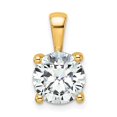 thumbnail image 1 of Auriga Fine Jewelry 14K Yellow Gold LG Diamond 2.5 ct Round Pendant for Women (Clarity: VS, Color: D-F), 1 of 6