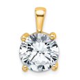 thumbnail image 1 of Auriga Fine Jewelry 14K Yellow Gold LG Diamond 5 ct Round 4 Prong Pendant for Women (Clarity- VS/SI, Color- FGH), 1 of 6