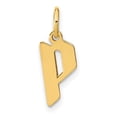 thumbnail image 1 of Auriga Fine Jewelry 14K Yellow Gold Letter P Initial Pendant for Women, 1 of 3
