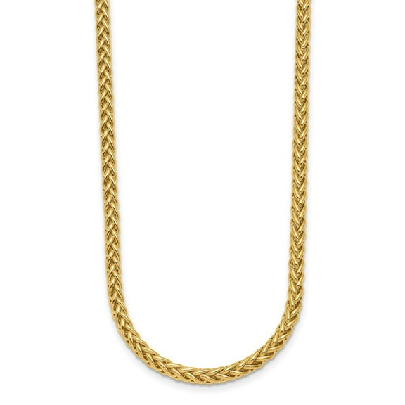 Auriga Fine Jewelry 14K Yellow Gold Polished 3.1mm Wheat 16" Chain for Women