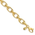thumbnail image 1 of Auriga Fine Jewelry 14K Yellow Gold Polished Fancy Bracelet 8inch for Women, 1 of 6