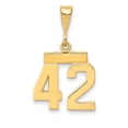 thumbnail image 1 of Auriga Fine Jewelry 14K Yellow Gold Polished Number 42 Charm for Women, 1 of 4