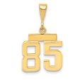 thumbnail image 1 of Auriga Fine Jewelry 14K Yellow Gold Polished Number 85 Charm Pendant for Women, 1 of 4