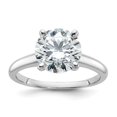 thumbnail image 1 of Auriga Fine Jewelry 14k White Gold 3 ct. LG Diamond Round Solitaire Engagement Ring for Women Size 7, 1 of 6
