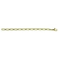 thumbnail image 1 of Auriga Fine Jewelry 18K Two-Tone Gold Green and White Gold Texture 3.9 mm Solid Fancy Link Chain Necklace for Women 16", 1 of 3