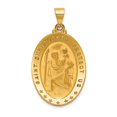 thumbnail image 1 of Auriga Fine Jewelry 18K Yellow Gold Saint Christopher Medal Pendant for Women (L -37.5 mm, W -20.9 mm), 1 of 6