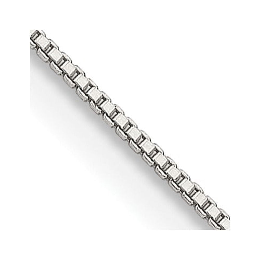 Sterling Silver 0.8mm Box Chain Necklace – Choose Your Clasp, Genuine .925 Silver
