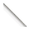 thumbnail image 1 of Auriga Fine Jewelry 925 Sterling Silver 1.1 mm Diamond-cut Round Box Chain Necklace for Women 16", 1 of 6
