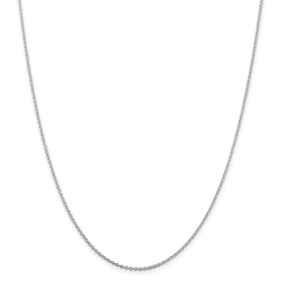 Auriga Fine Jewelry 925 Sterling Silver 1.5 mm Cable Chain Necklace for Women 30"