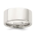 thumbnail image 1 of Auriga Fine Jewelry 925 Sterling Silver 10mm Comfort Fit Flat Band Ring Size 12.5 for Women, 1 of 7